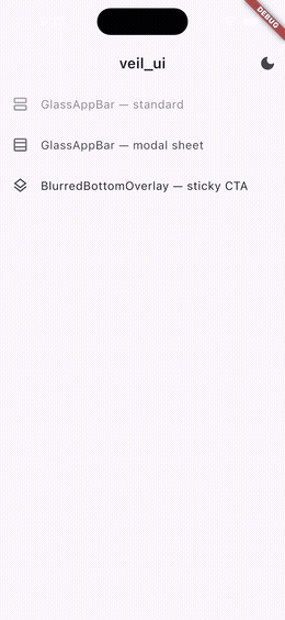 GlassAppBar Demo