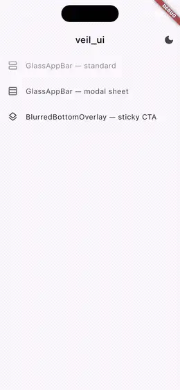 GlassAppBar Demo