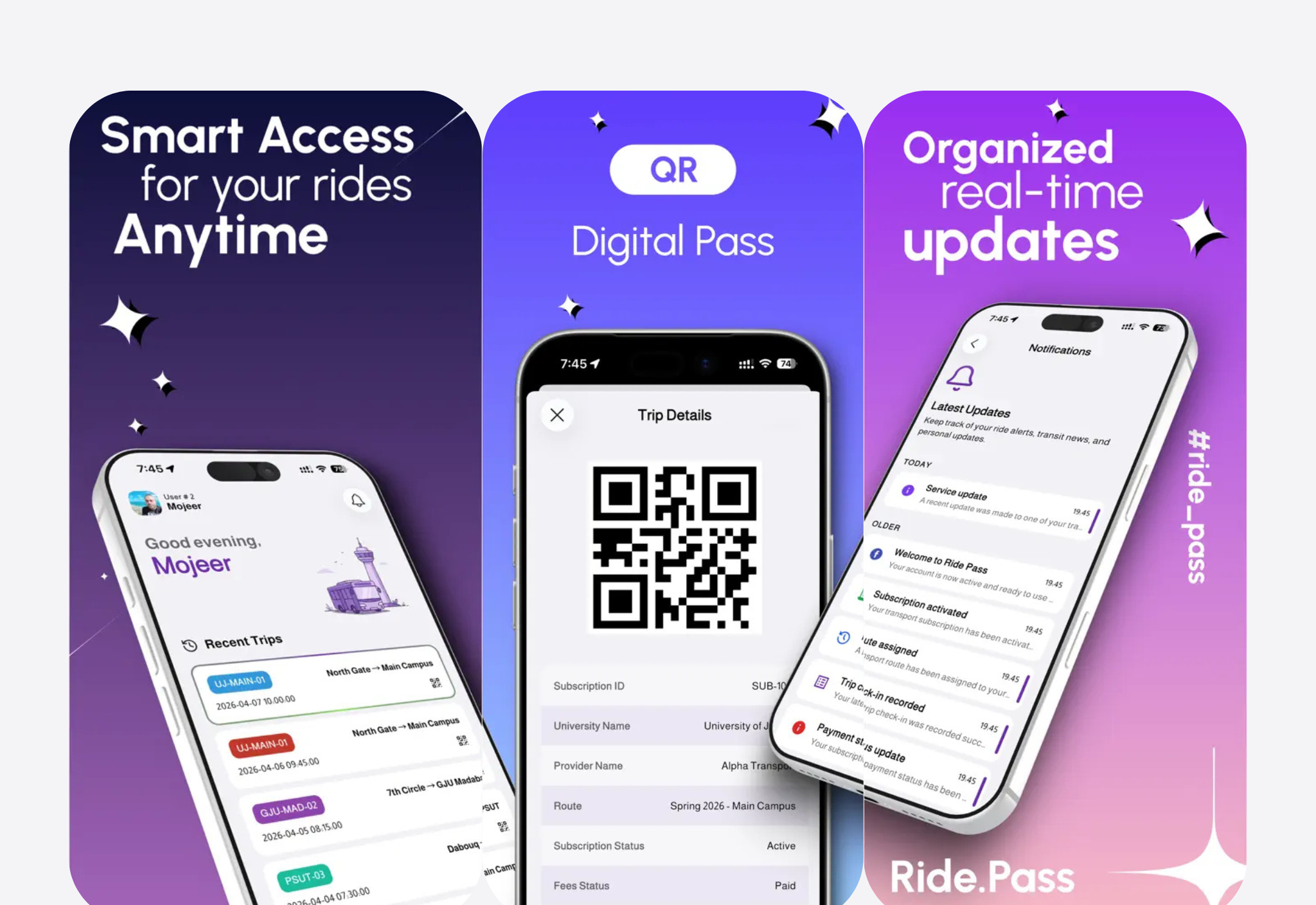RidePass — Digital transit pass management