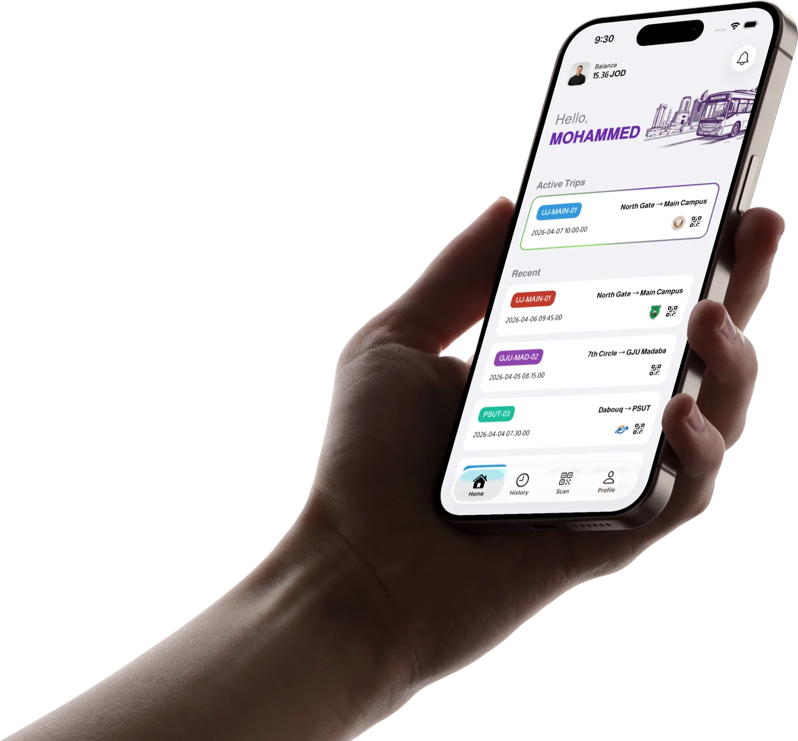 RidePass — digital transit pass management